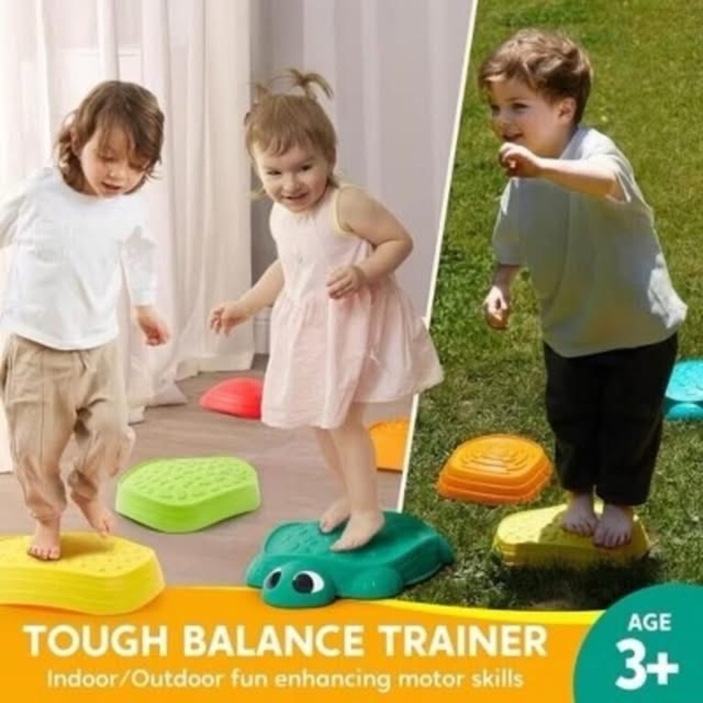 NWT 5 Piece Turtle Balance Stepping Stones, Indoor/Outdoor, 3+ years, - Picture 4 of 6